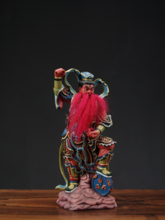 香樟木王灵官木雕摆件都天大灵官家用实木雕刻王天君像