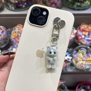 韩国东大门代购包邮新款bebe手机挂件超可爱植绒小动物扣包挂件