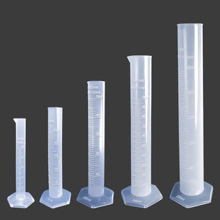 包邮 塑料量筒10/25/50/100/250/500/1000ml 化学实验室塑料量筒