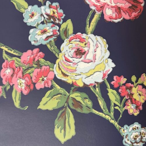 NE美式花卉壁纸美式复古客厅卧室