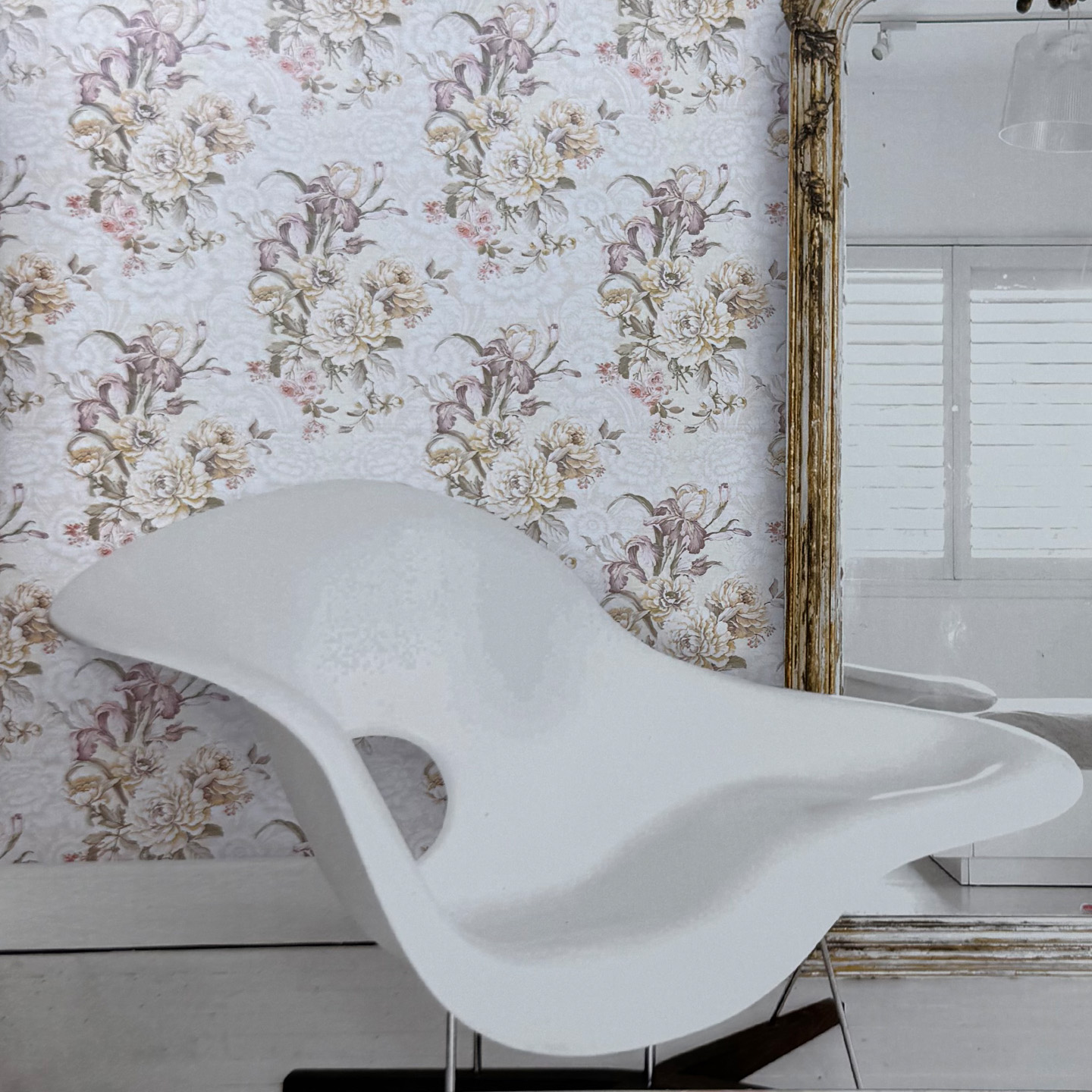 美国wallquest原装进口纯纸美式田园大花卧室背景墙壁纸环保现货