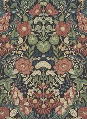 瑞典Borastapeter进口壁纸美式法式轻奢别墅高端田园大花背景墙纸