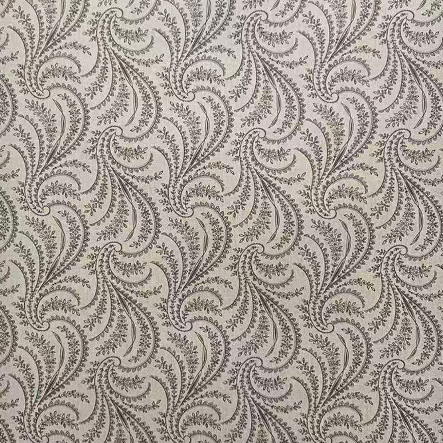 美式卷叶草古典卧室客厅书房床头沙发电视背景墙现货美国进口壁纸