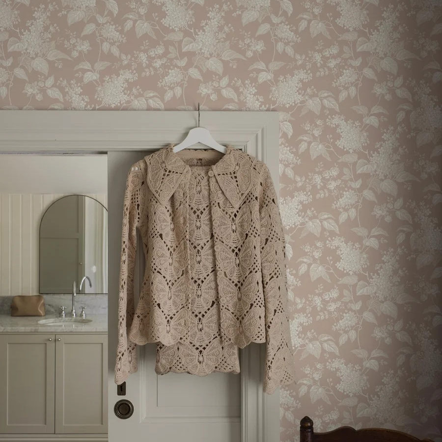 瑞典进口环保壁纸北欧田园花风格