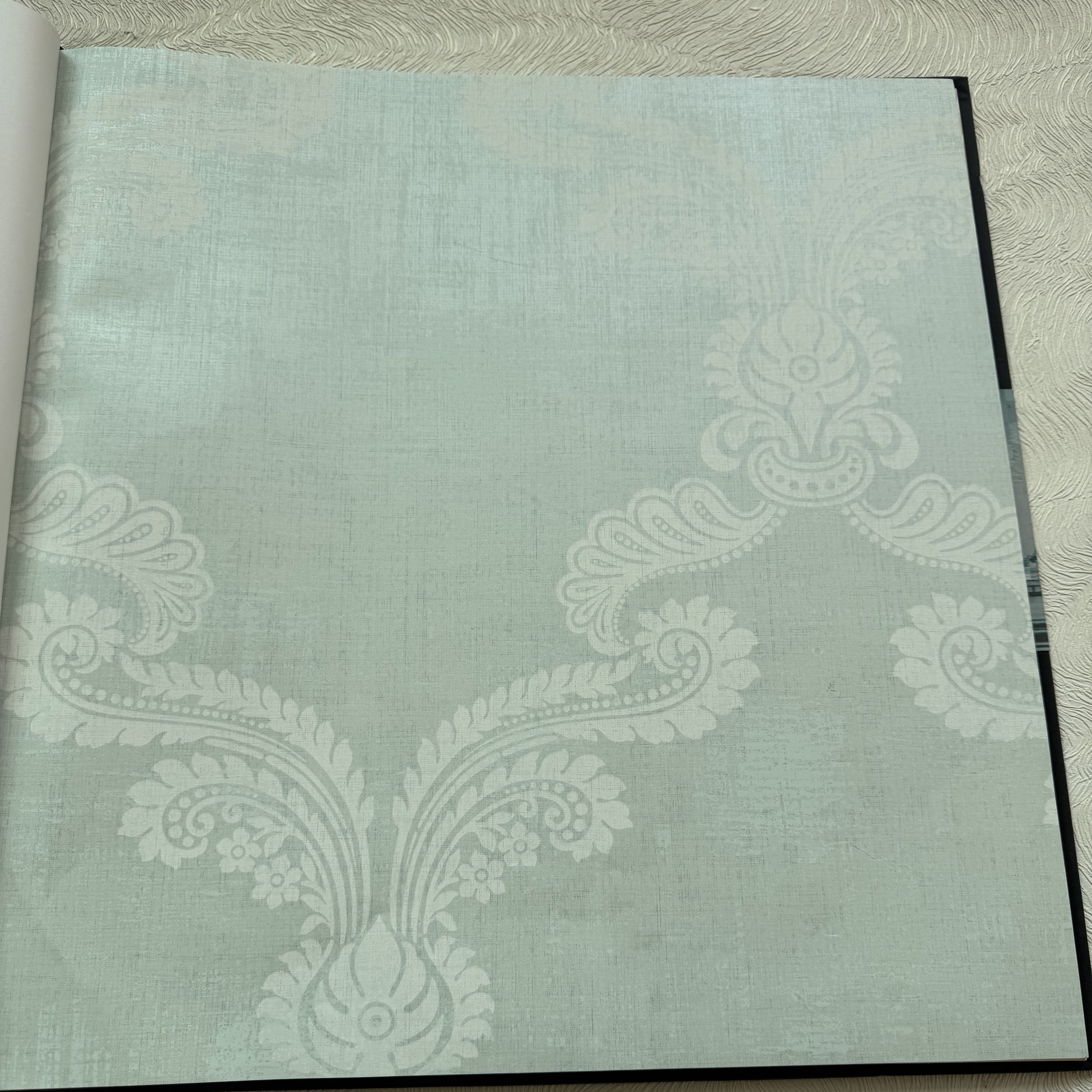 美国原装进口欧式卷草纹环保壁纸客厅卧室玄关背景墙清新装饰墙纸