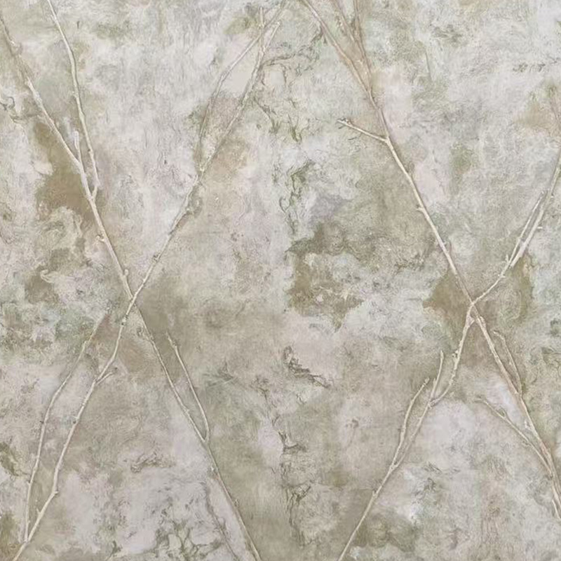 美国wallquest进口纯纸环保复古古典中式几何大理石纹背景墙壁纸