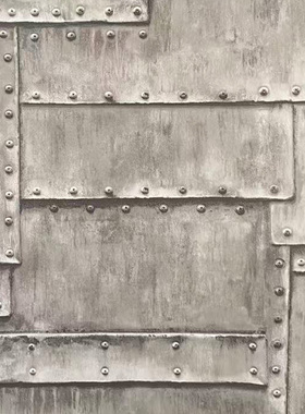 美国wallquest进口纯纸环保壁纸现代个性工业3D立体风格酒店墙纸