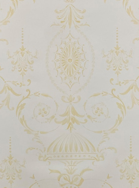 美国wallquest美式简约欧式大花纯纸环保壁纸卧室儿童房墙纸现货