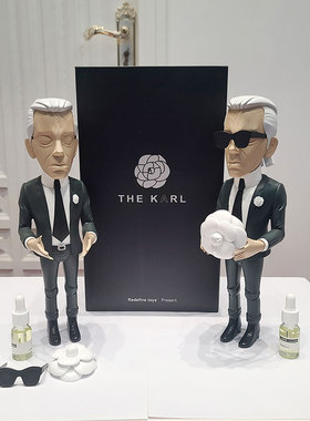 卡尔拉格斐香薰精油卡通人像摆件