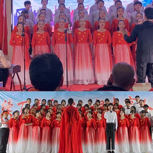 灯火里的中国演出服大合唱比赛服