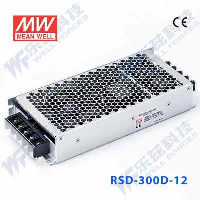 明纬DC-DC铁路电源 RSD-300D-12 300W 57.6-154V变12V25A[正品]