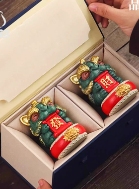 恒越2024龙年新年礼物吉祥物礼品高档伴手礼国潮中国风招财摆件