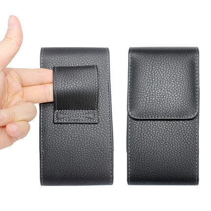 竖款手机挂腰包穿皮带跨腰间袋老人裤腰带皮套6寸6.5寸7寸大屏