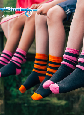 DexShell戴适儿童运动户外羊毛防水登山徒步袜子透气保暖防水袜子