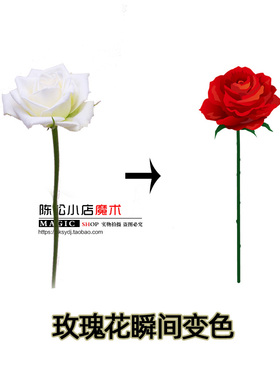 Rose2.0 Color change 玫瑰变色大花朵带磁版本近景儿童魔术道具