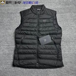 Arcteryx始祖鸟Cerium vest 850蓬男黑色保暖立领白鹅绒排骨马甲