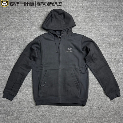 Arcteryx始祖鸟 Emblem系列 徽刺绣标连帽修身厚款长袖卫衣 男款