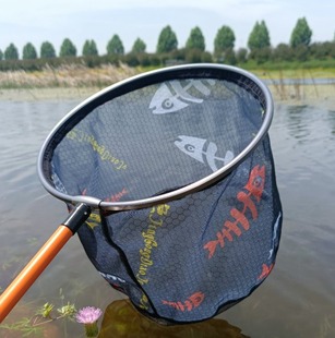 超轻空心抄网头不挂钩便携可折叠抄网头网兜捞鱼8毫米抄网头