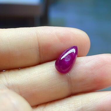 天然无烧无注胶非洲红宝石裸石戒面蛋面吊坠手链项链耳钉4.ct保真