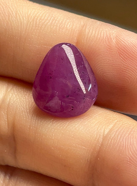 天然无烧无注胶无填充红宝石随形原石镶嵌吊坠小滴溜11.47ct