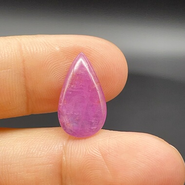 上新4.44ct天然红宝石裸石蛋面镶嵌戒指吊坠精工镶嵌女士礼物正品