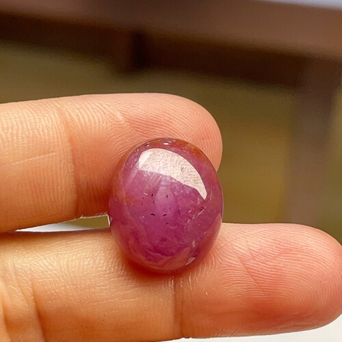 21ct天然无烧红宝石裸石椭圆形戒面镶嵌戒指吊坠女款时尚百搭饰品