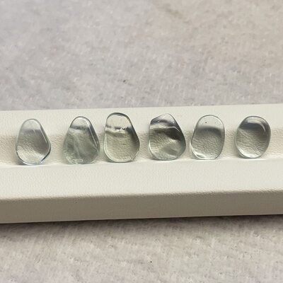 天然海蓝宝原石裸石素面戒面吊坠随形镶嵌5行水性宝石礼物16.03ct