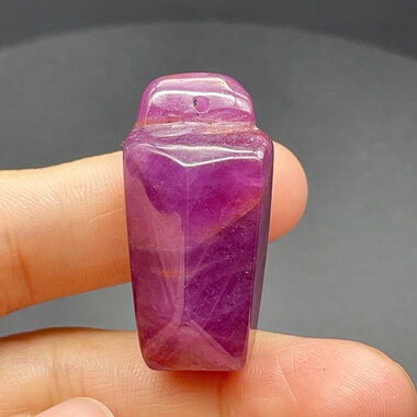 上新109ct天然红宝石原石吊坠毛衣链四大贵宝之一5行属火专柜正品