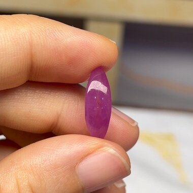 天然无烧无注胶红宝石戒面产地非洲埃塞俄比亚可镶嵌戒指随形有证