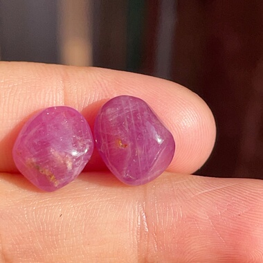 可做耳坠 小提溜 吊坠 文玩手串配珠的红宝石随形原石13.53ct正品