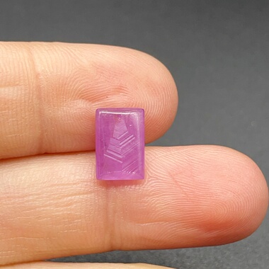 2.71ct天然无烧无注胶无填充红宝石戒面表面景象奇特原矿原色保真