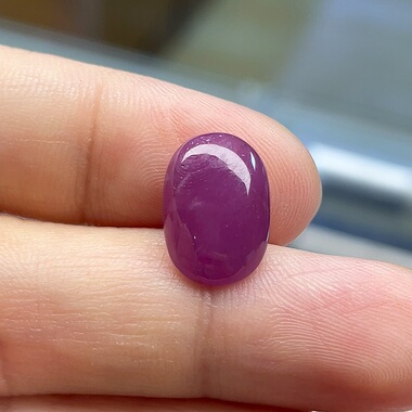 天然无烧无注胶无填充红宝石蛋面裸石男女戒指紫气东来戒面配饰正