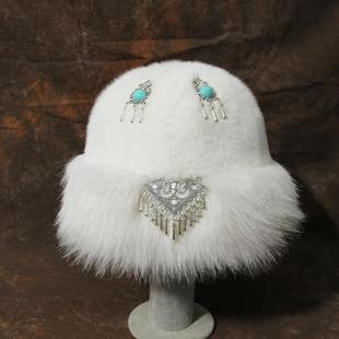 新款哈萨克渔夫帽原创秋冬帽子护耳冬季毛绒爆款防寒保暖手工加厚