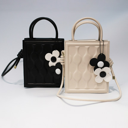 ICYNUDE星奢买手店设计师PU托特包花朵小包气质小挎包手提包新款