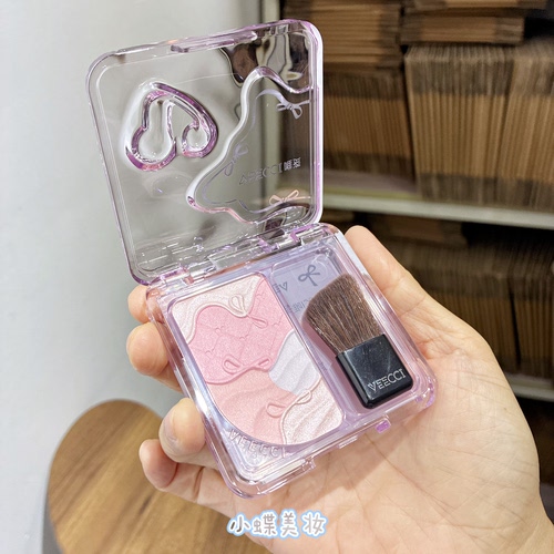 VEECCI唯资高光腮红带刷透明键