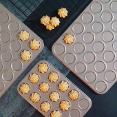 曲奇饼干模具巧克力可可脆片烤盘30连马卡龙模具芝麻薄脆不粘烤盘