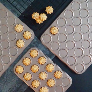 曲奇饼干模具巧克力可可脆片烤盘30连马卡龙模具芝麻薄脆不粘烤盘