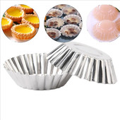 蛋挞模菊花盏不粘烘焙蛋糕模可重复使用蒸米糕果冻发糕工具12件套