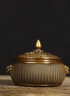 黄铜净化空气中式客厅香薰炉