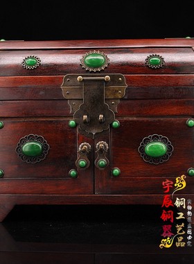 老木箱木祝福仿古卧室首饰盒