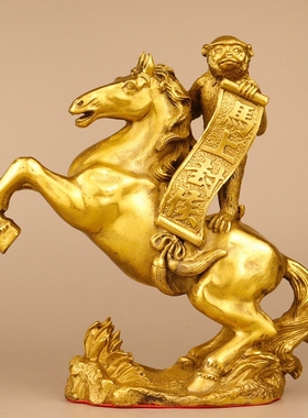 黄铜招财·中式家居马上封侯