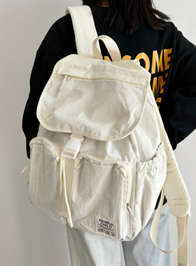 轻便山系登山运动书包男女款韩版防泼水抽绳旅行包学生上课通勤包
