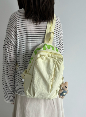 轻便旅游小背包女休闲通勤双肩包三用包单肩斜挎包登山运动防泼水