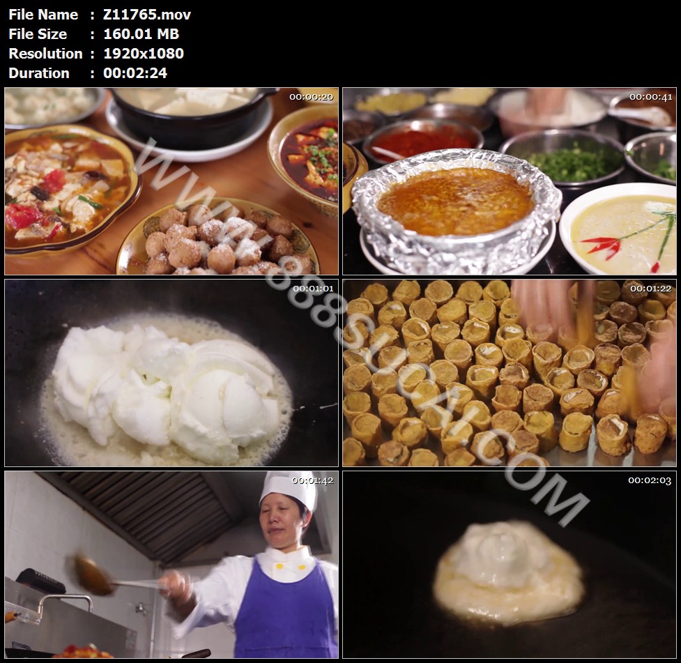 农家乐厨师制作各式豆腐宴美食特写豆腐高清实拍视频素材