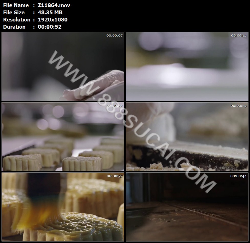 手工制作月饼广式月饼莲蓉古法制作高清实拍视频素材