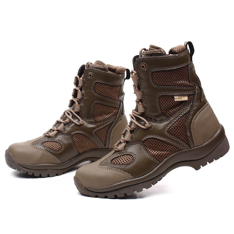 Bottes militaires en cuir - choc - Ref 1402246 Image 3