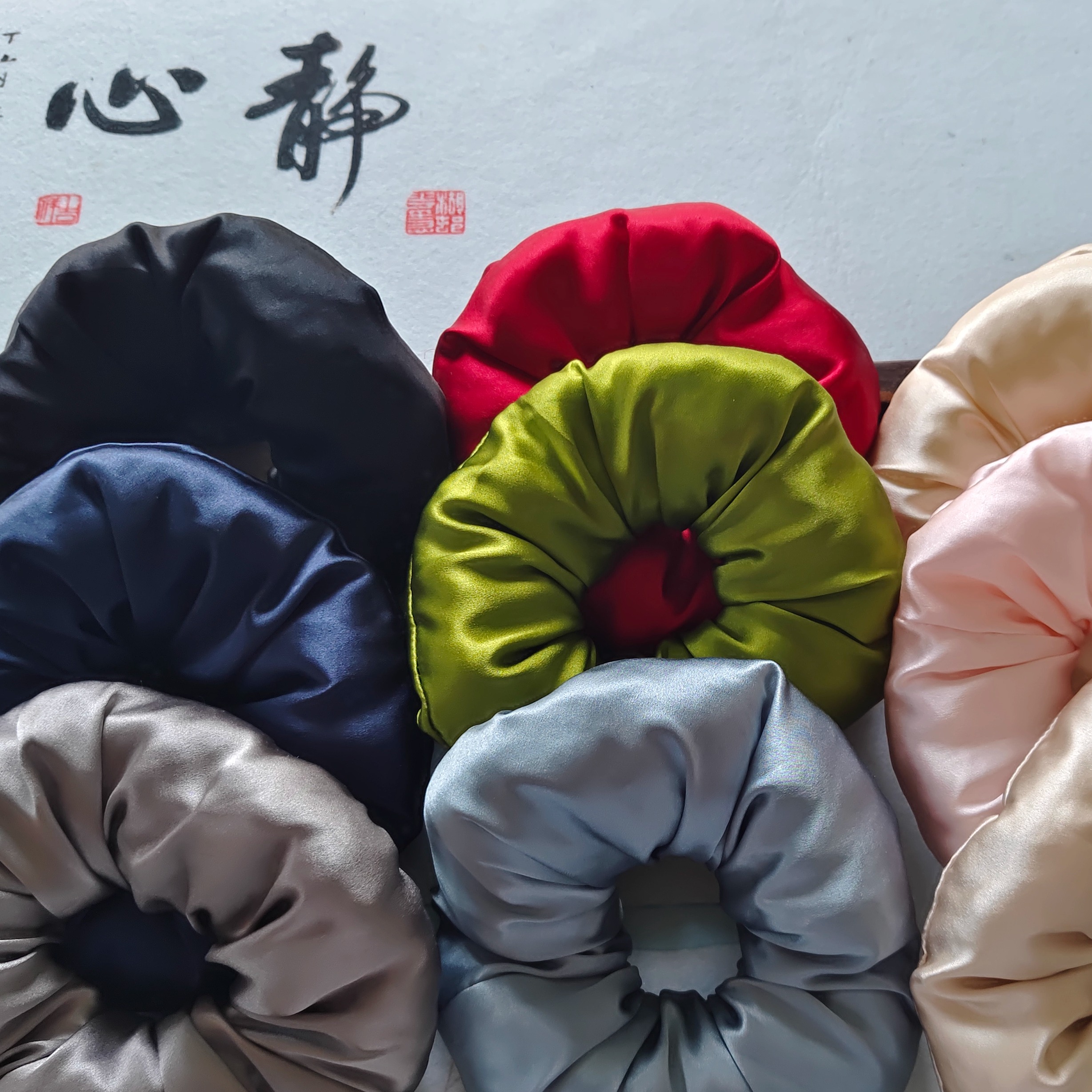 桑蚕丝枕头发圈8CM发圈大肠圈