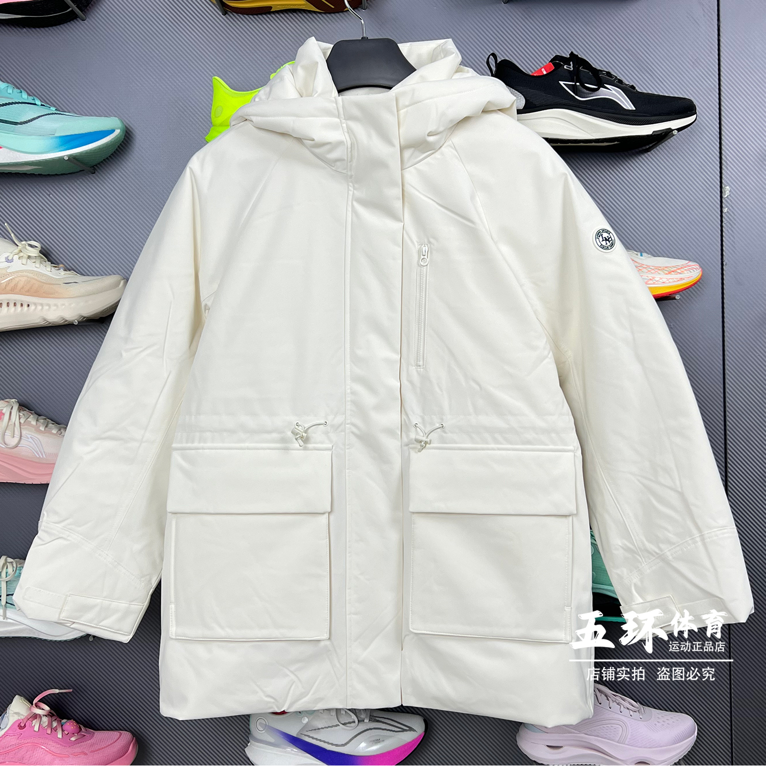 李宁羽绒服 2025冬季新品女子80%鸭绒时尚运动中长羽绒服AYMV296