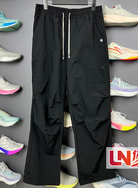 李宁速干裤 2026春季新品篮球系列男子直筒宽松运动长裤AYKW017