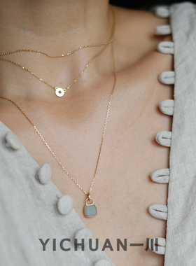 一川饰品18k黄金宋代古瓷女